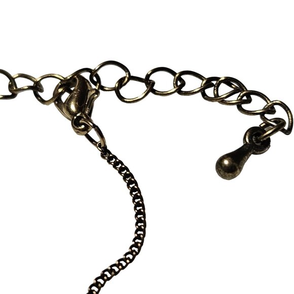 Elegant Boho Goldstone Crystal Point Pendant Necklace Healing Jewelry Fashion - Picture 5 of 8